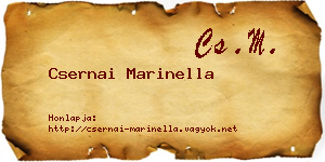 Csernai Marinella névjegykártya
